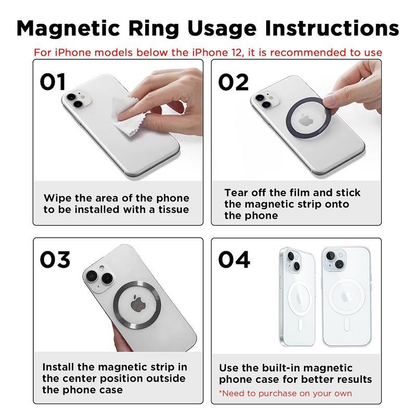 Magnetic Wireless Power Bank 5000Mah, Magsafe-Compatible Portable Charger, up to 15W Wireless Charging, USB-C PD up to 20W, Slim Mini Battery Pack for Iphone 12–17 & Qi Android Devices (Ring Included)